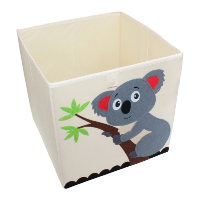 animal-print-sturdy-collapsable-foldable-square-storage-organizer-koala-bear-cube-bin-3