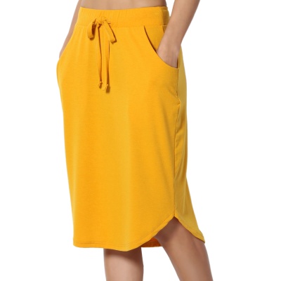 zenana-pocket-elastic-drawstring-waist-curved-tulip-hem-mustard-skirt-1