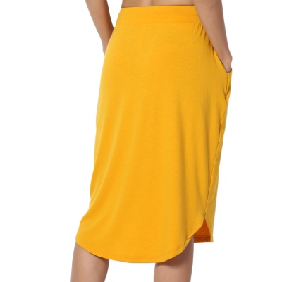 zenana-pocket-elastic-drawstring-waist-curved-tulip-hem-mustard-skirt-3