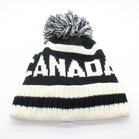 canada-black-white-striped-pompom-toque-winter-hat-1