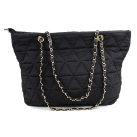 quilted-nylon-foldable-shoulder-lightweight-gold-chain-black-bag-2