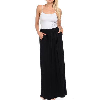 allium-rayon-blend-pockets-elastic-waist-black-maxi-skirt-2