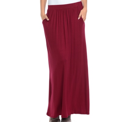 allium-rayon-blend-pockets-elastic-waist-burgundy-maxi-skirt-1