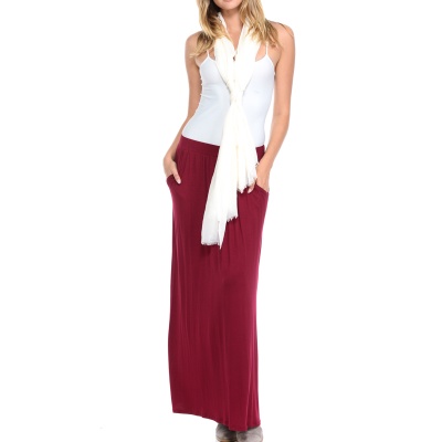 allium-rayon-blend-pockets-elastic-waist-burgundy-maxi-skirt-2