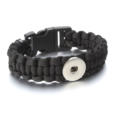 braided-snap-button-18mm-charm-bracelet-black-1