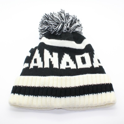 canada-black-white-striped-pompom-toque-winter-hat-1