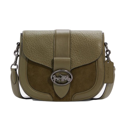 coach-georgie-saddle-crossbody-green-leather-suede-bag-c2805-1