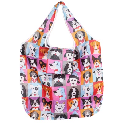 foldable-compact-reusable-tote-dog-graphic-shopping-bag-1