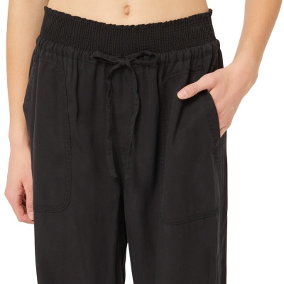 love-tree-tencel-drawstring-elastic-waist-soft-black-jogger-pants-3