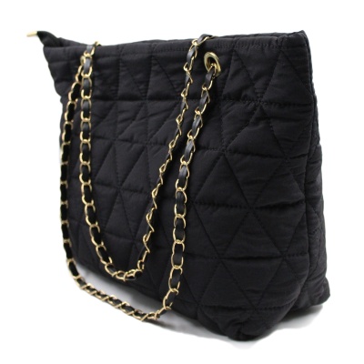 quilted-nylon-foldable-shoulder-lightweight-gold-chain-black-bag-3