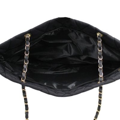 quilted-nylon-foldable-shoulder-lightweight-gold-chain-black-bag-5