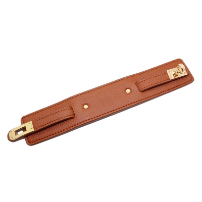 turnlock-twistlock-gold-clasp-faux-leather-cuff-wrap-brown-bracelet-2