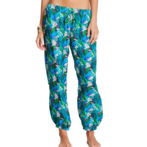 BASTA SURF Silk Elastic Drawstring Waist Multi-colour Jogger Pants