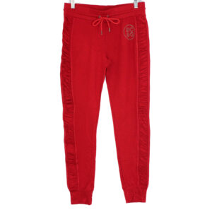 BCBG MAXAZRIA Cotton Blend Elastic Drawstring Waist Red Jogger Pants - Large BCBG MAXAZRIA Cotton Blend Elastic Drawstring Waist Red Jogger Pants - Large
