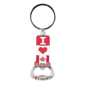 I Love Toronto Silver-tone Hardware Keychain Bottle Opener