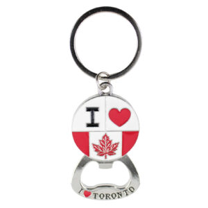 I Love Toronto Silver-tone Hardware Keychain Bottle Opener