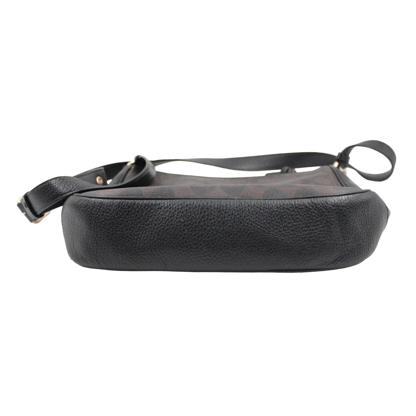 COACH Ellie File Signature Canvas & Leather Crossbody Brown & Black - C1649 COACH Ellie File Signature Canvas & Leather Crossbody Brown & Black - C1649