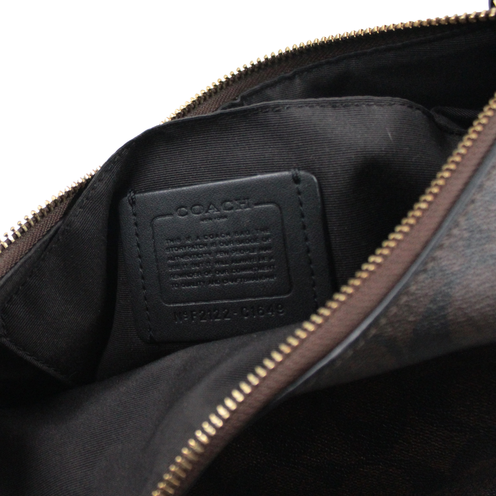 COACH Ellie File Signature Canvas & Leather Crossbody Brown & Black - C1649 COACH Ellie File Signature Canvas & Leather Crossbody Brown & Black - C1649