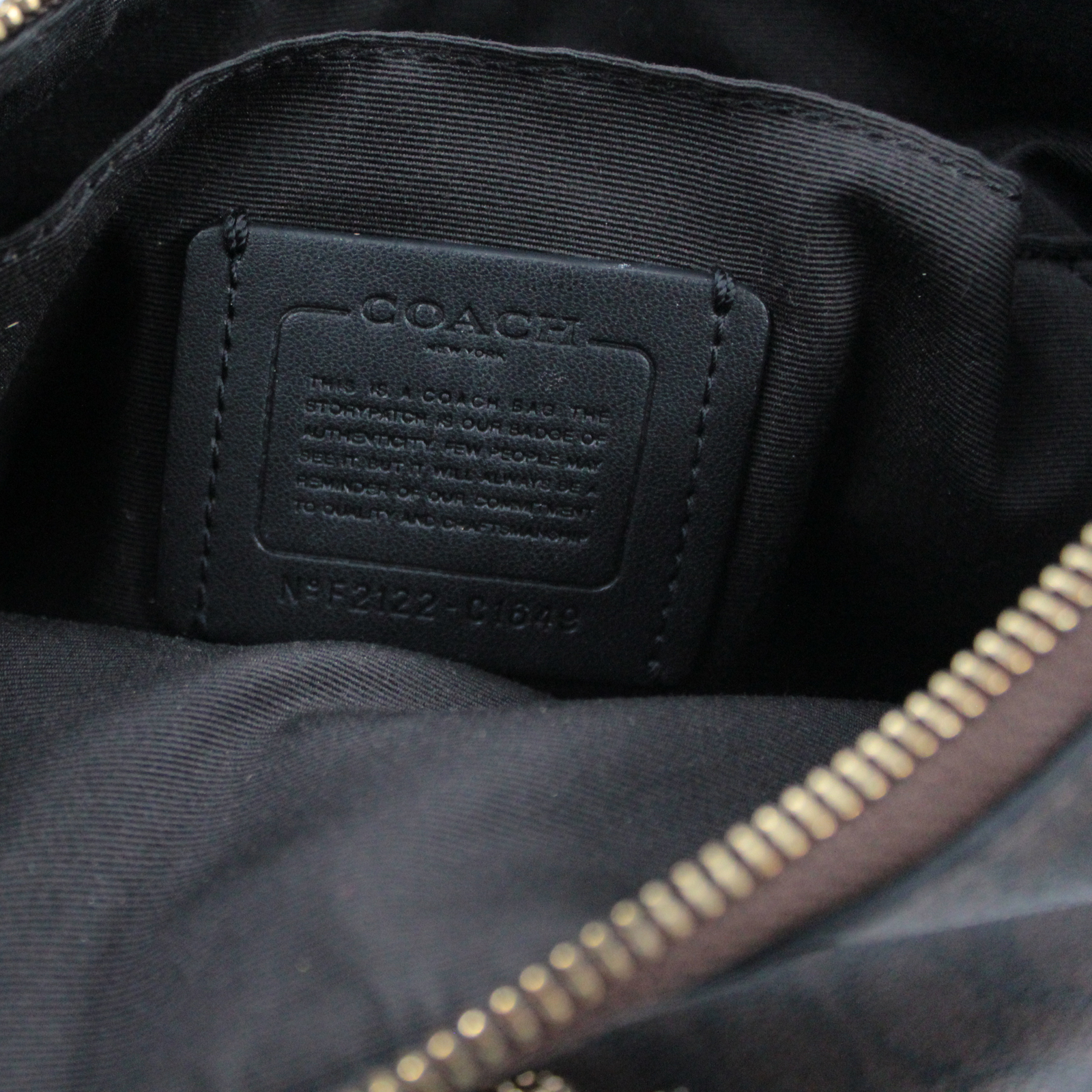 COACH Ellie File Signature Canvas & Leather Crossbody Brown & Black - C1649 COACH Ellie File Signature Canvas & Leather Crossbody Brown & Black - C1649