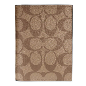 COACH Passport Travel Document Holder Card Case In Signature Canvas - F93518