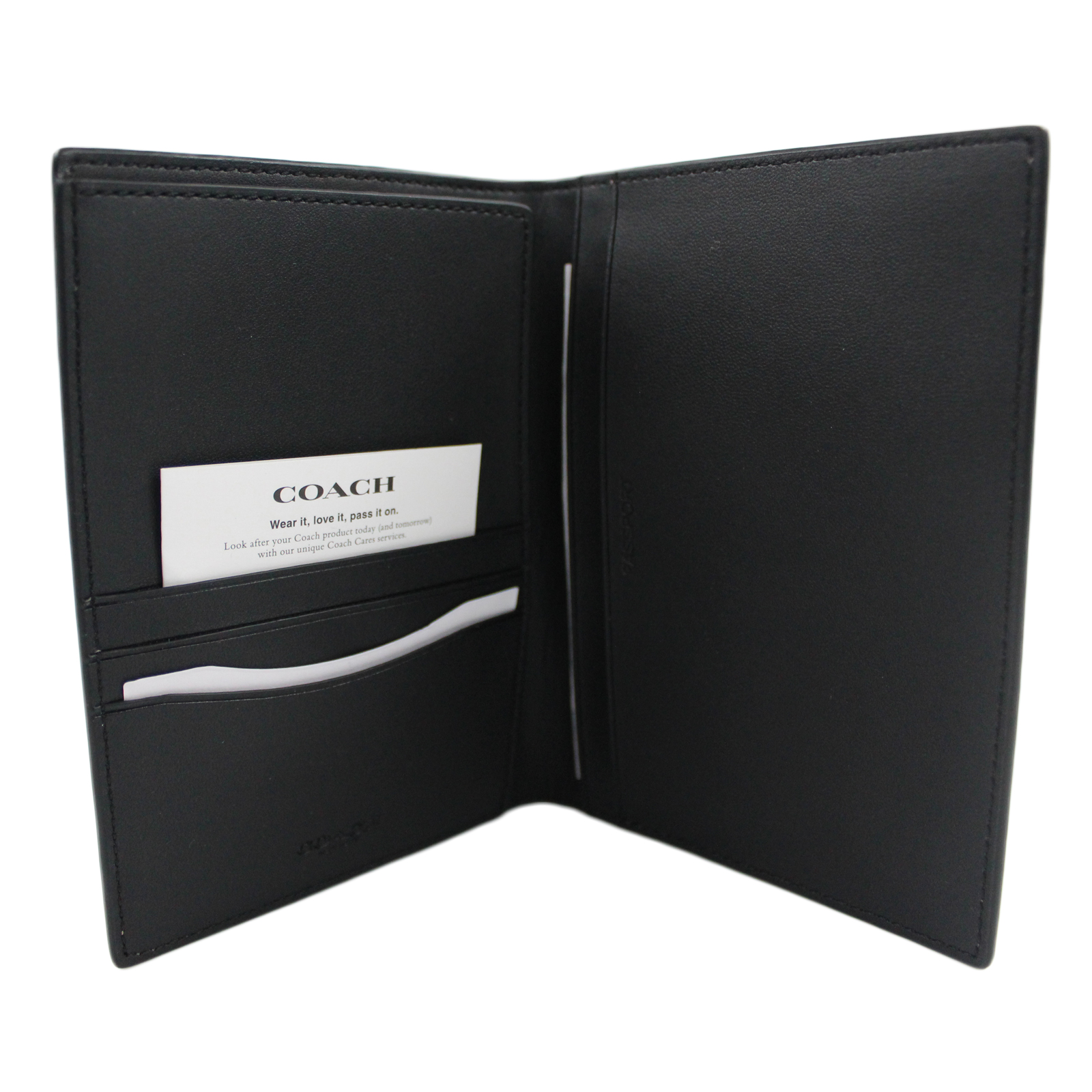 COACH Passport Travel Document Holder Card Case In Signature Canvas - F93518 COACH Passport Travel Document Holder Card Case In Signature Canvas - F93518