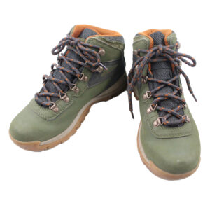 COLUMBIA Leather Newton Ridge Plus Waterproof Green Hiking Snow Boots - Size 8