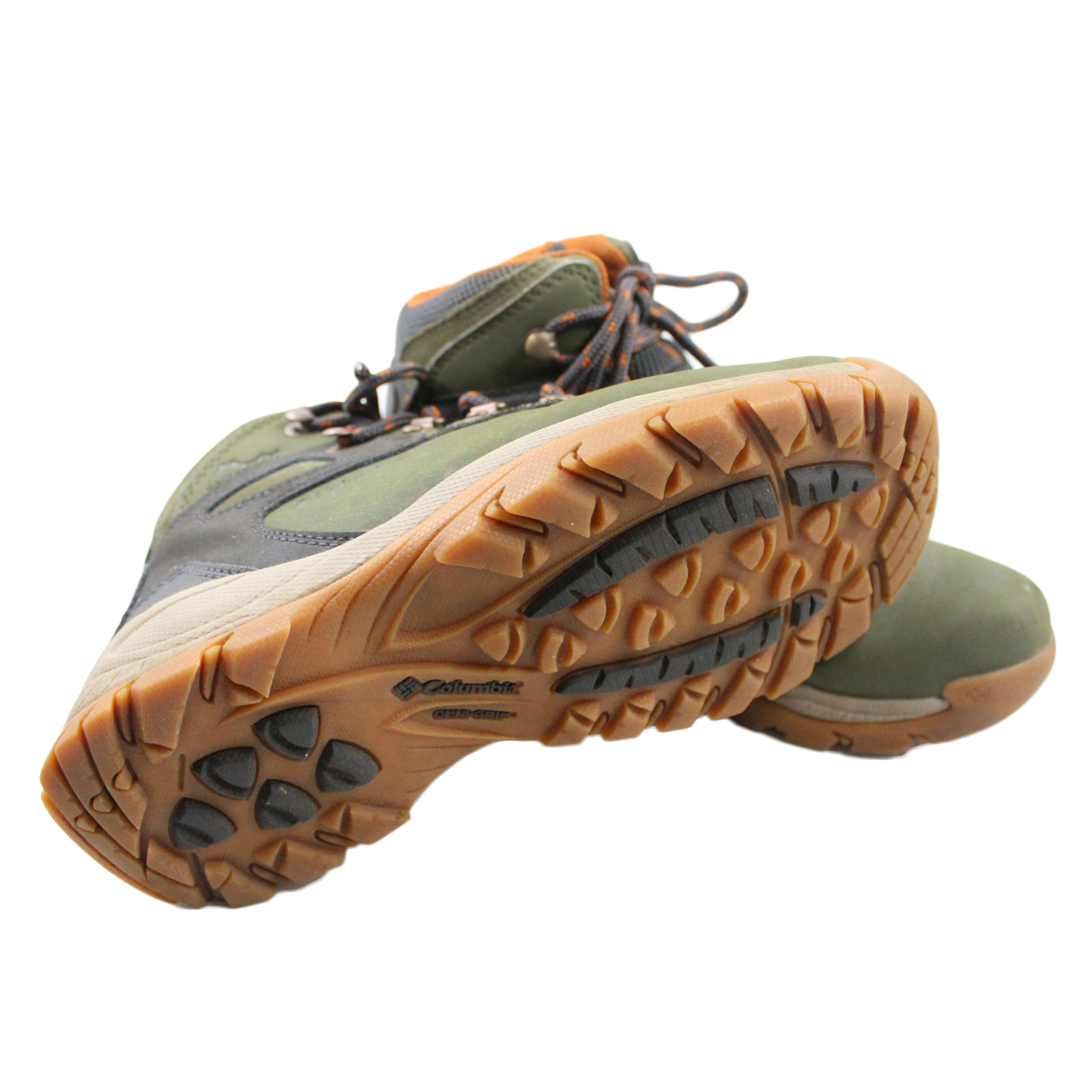 COLUMBIA Leather Newton Ridge Plus Waterproof Green Hiking Snow Boots - Size 8 COLUMBIA Leather Newton Ridge Plus Waterproof Green Hiking Snow Boots - Size 8