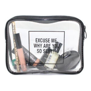 Excuse Me Why Are You So Sexy? Clear Transparent Cosmetic Bag Excuse Me Why Are You So Sexy? Clear Transparent Cosmetic Bag