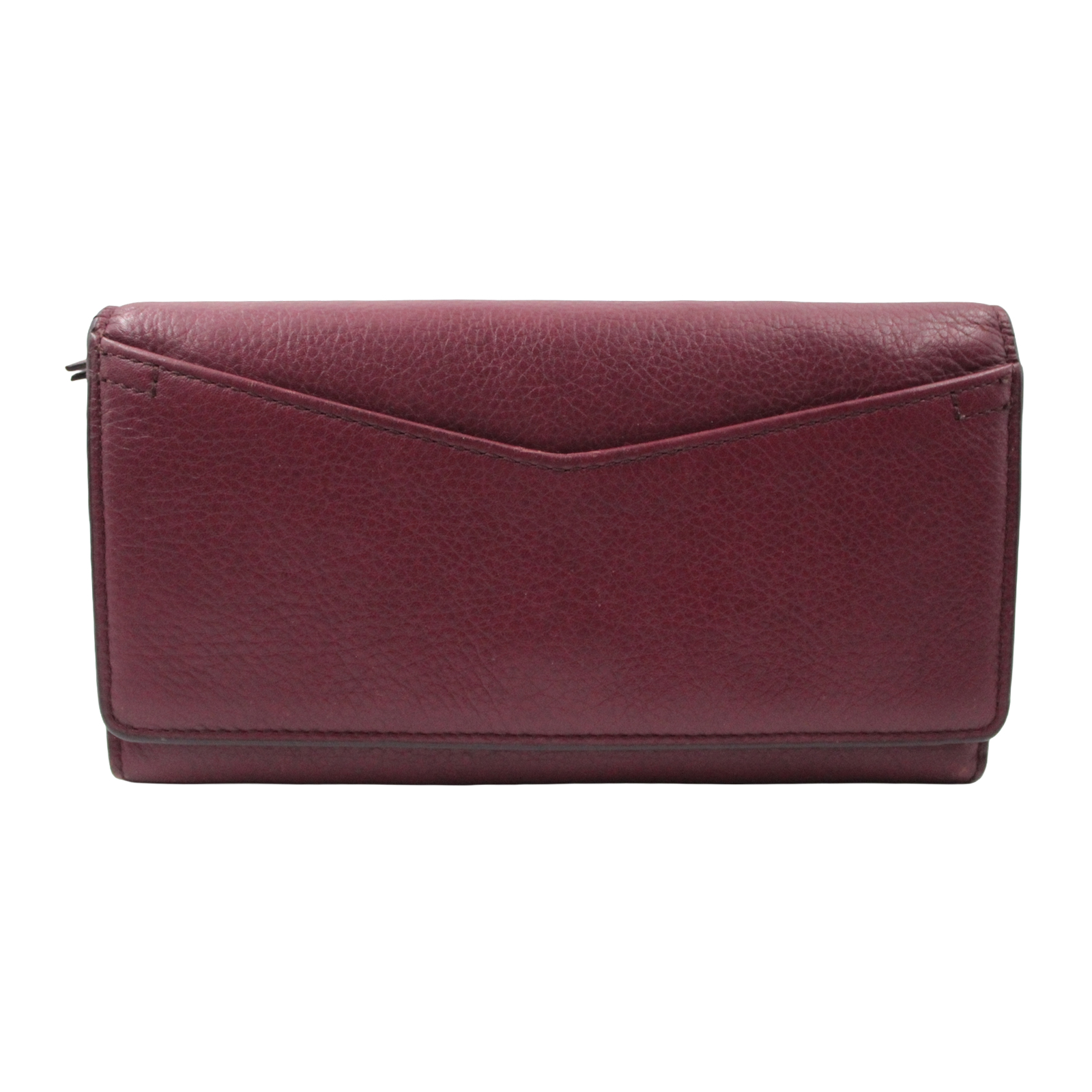 FOSSIL Cowhide Leather Credit Card Slots Bill Compartment Burgundy Red Wallet FOSSIL Cowhide Leather Credit Card Slots Bill Compartment Burgundy Red Wallet