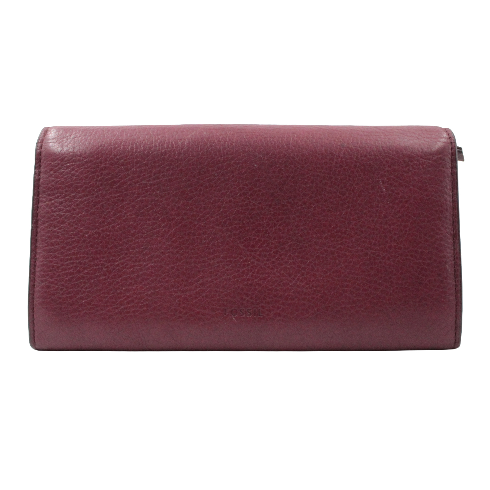 FOSSIL Cowhide Leather Credit Card Slots Bill Compartment Burgundy Red Wallet FOSSIL Cowhide Leather Credit Card Slots Bill Compartment Burgundy Red Wallet