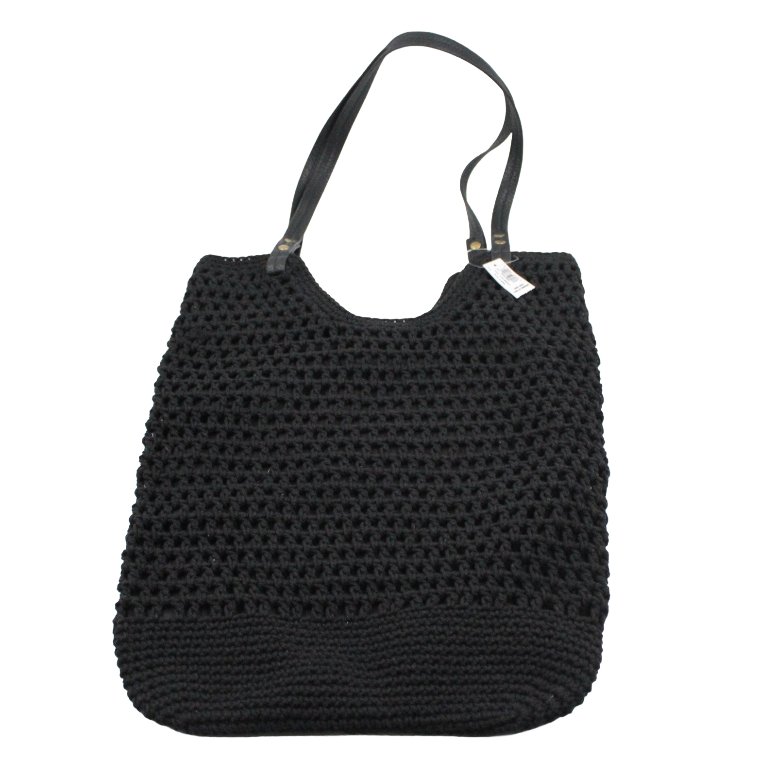GAP Cotton Knit Crochet Snap Closure Tote Bag GAP Cotton Knit Crochet Snap Closure Tote Bag