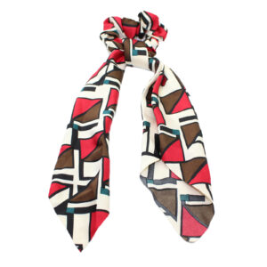 Satiny Silky Hair Scarf Accessory with Removable Elastic Scrunchie