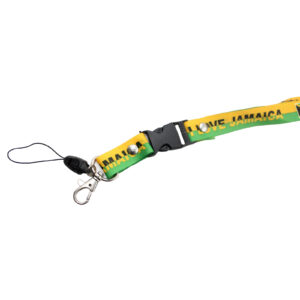 I LOVE JAMAICA Flag Lanyard Keychain Keyring ID Badge Card Holder Neck Strap