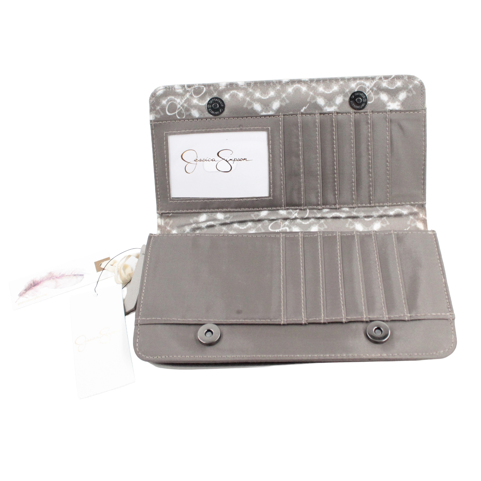 JESSICA SIMPSON Ronette Credit Card Zip-Around Perforated Wallet JESSICA SIMPSON Ronette Credit Card Zip-Around Perforated Wallet