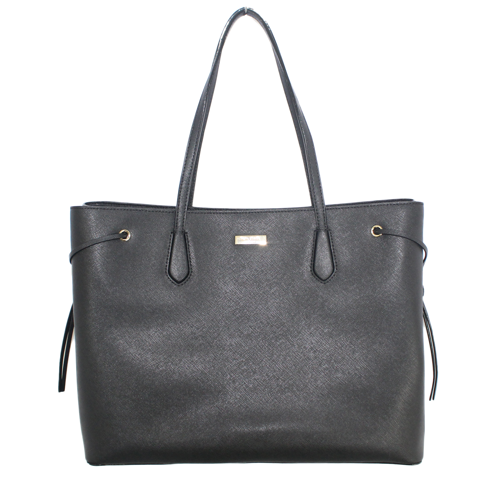 KATE SPADE Ari Laurel Way Saffiano Leather Shoulder Tote Large Black Bag KATE SPADE Ari Laurel Way Saffiano Leather Shoulder Tote Large Black Bag