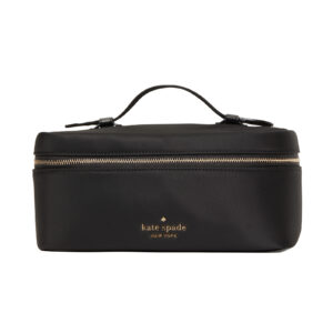 KATE SPADE Chelsea Travel Makeup Cosmetic Black Nylon Bag - WLR00617