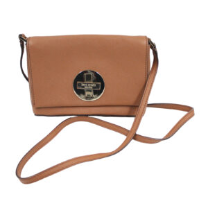 KATE SPADE Newbury Lane Sally Small Crossbody Twistlock Brown Leather Bag