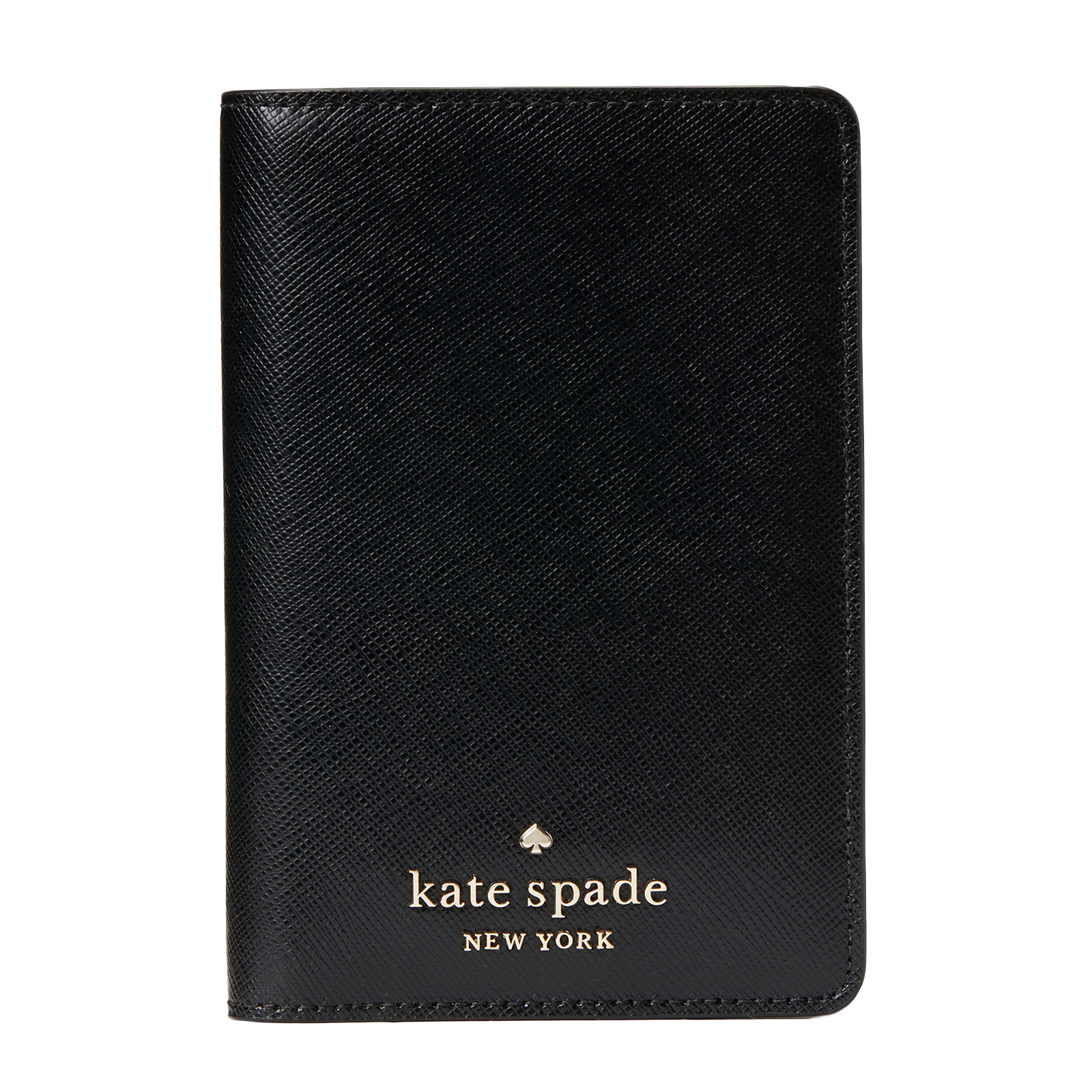 KATE SPADE Staci Saffiano Leather Travel Passport Holder Black Cover - WLR00142 KATE SPADE Staci Saffiano Leather Travel Passport Holder Black Cover - WLR00142
