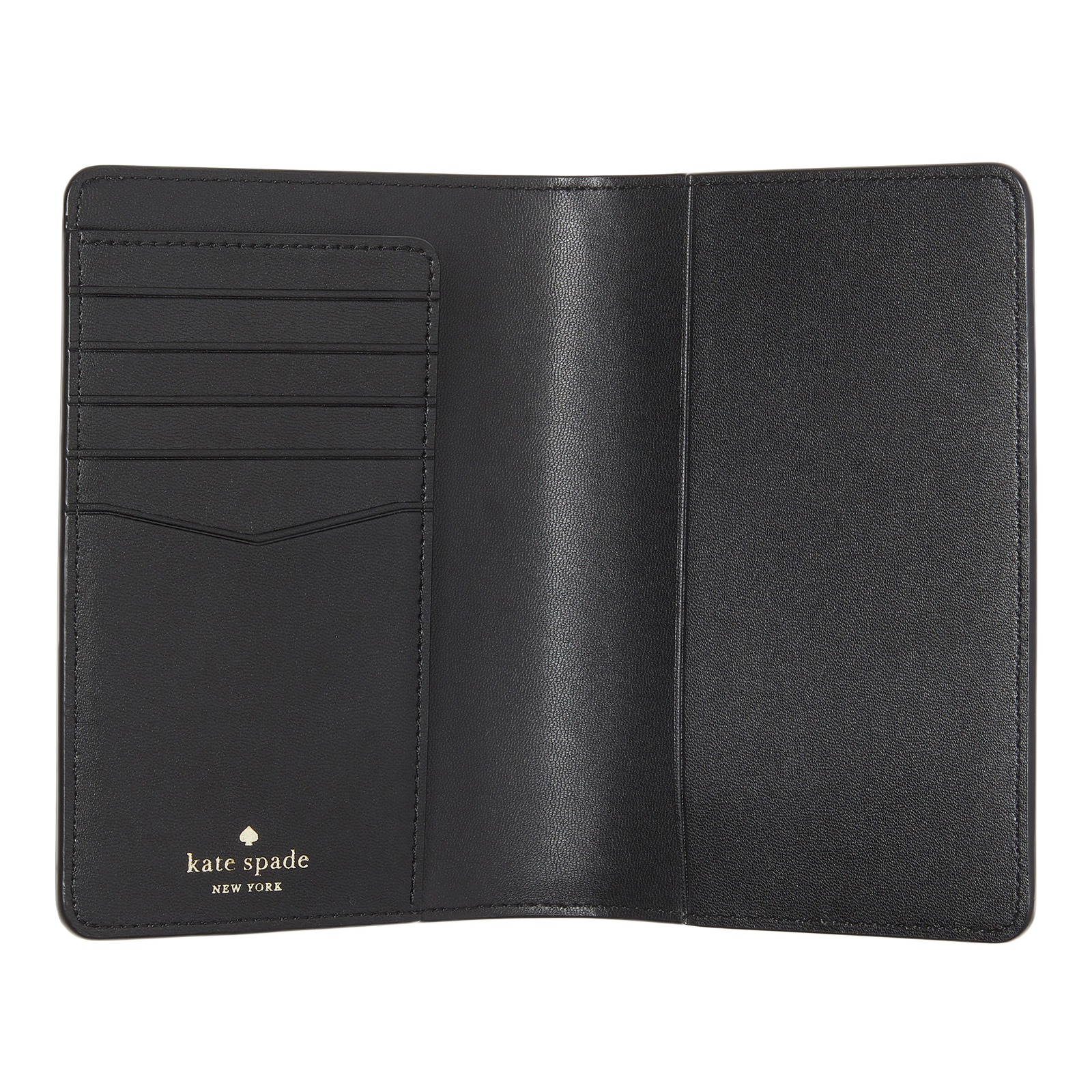 KATE SPADE Staci Saffiano Leather Travel Passport Holder Black Cover - WLR00142 KATE SPADE Staci Saffiano Leather Travel Passport Holder Black Cover - WLR00142