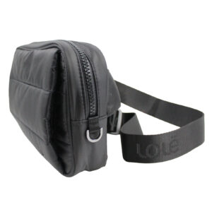 LOLE Handwarmer Fanny Pack Faux Fur Lining Black Pouch Belt Bag