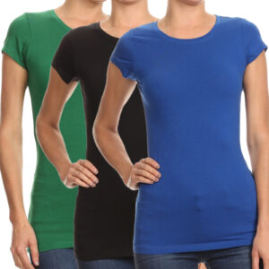 Lovesweet Cotton Blend Crew Neck Short Sleeve T-Shirt