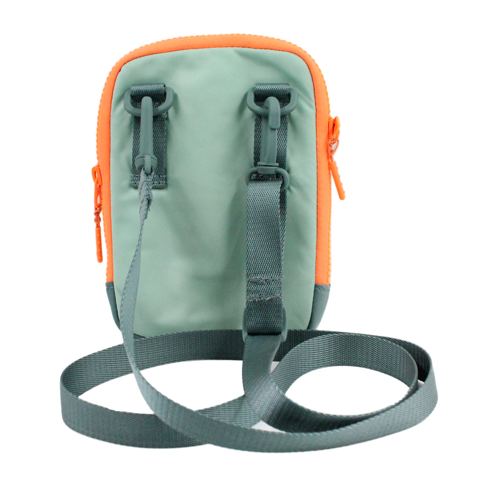 LULULEMON Easy Access 2-Way Zip Adjustable Crossbody Green Orange Bag LULULEMON Easy Access 2-Way Zip Adjustable Crossbody Green Orange Bag