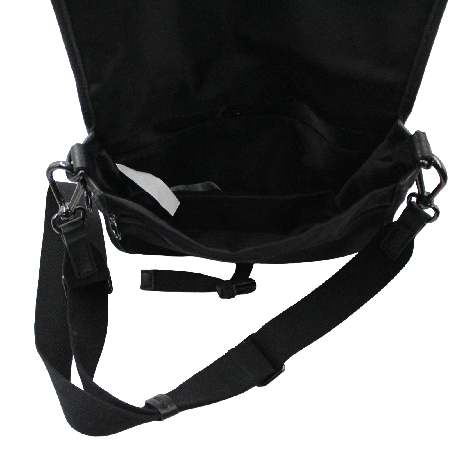 LULULEMON Now & Always Leather Trim Expandable Crossbody Shoulder Black Bag LULULEMON Now & Always Leather Trim Expandable Crossbody Shoulder Black Bag