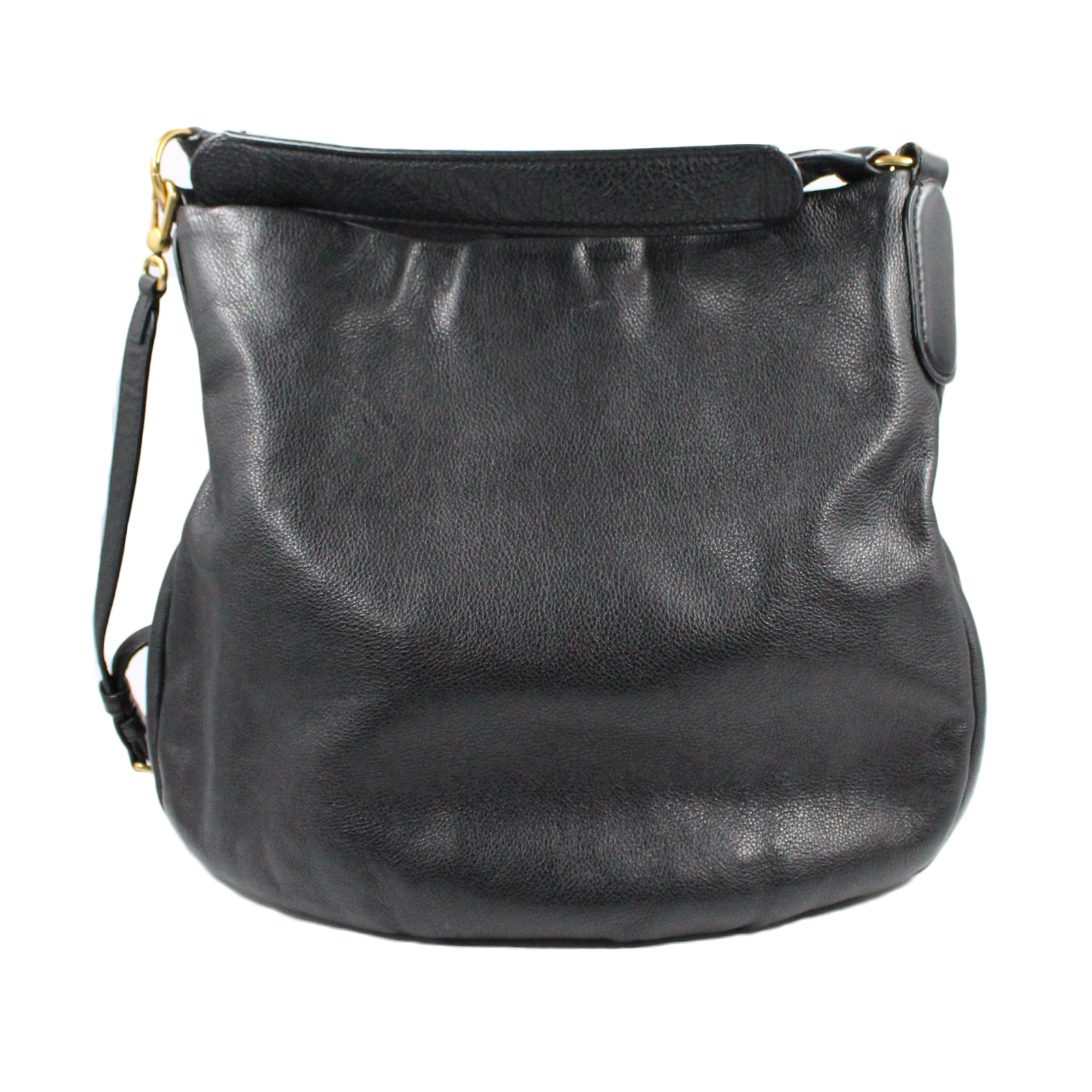 MARC JACOBS Cow Leather Convertible Slouchy Hobo Shoulder Crossbody Black Bag MARC JACOBS Cow Leather Convertible Slouchy Hobo Shoulder Crossbody Black Bag