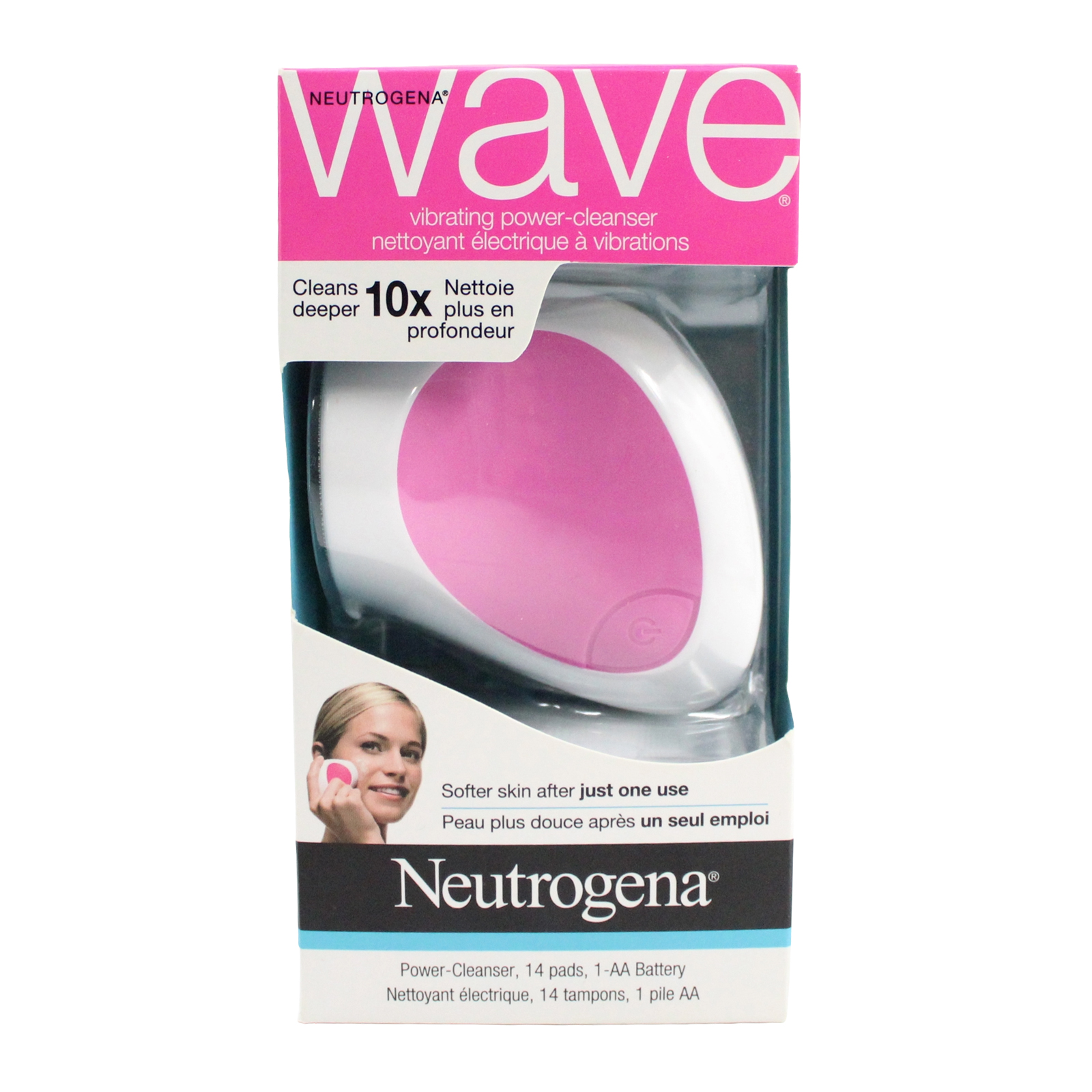 NEUTROGENA Wave Vibrating Power-Cleanser With 14 Pads & 1-AA Battery