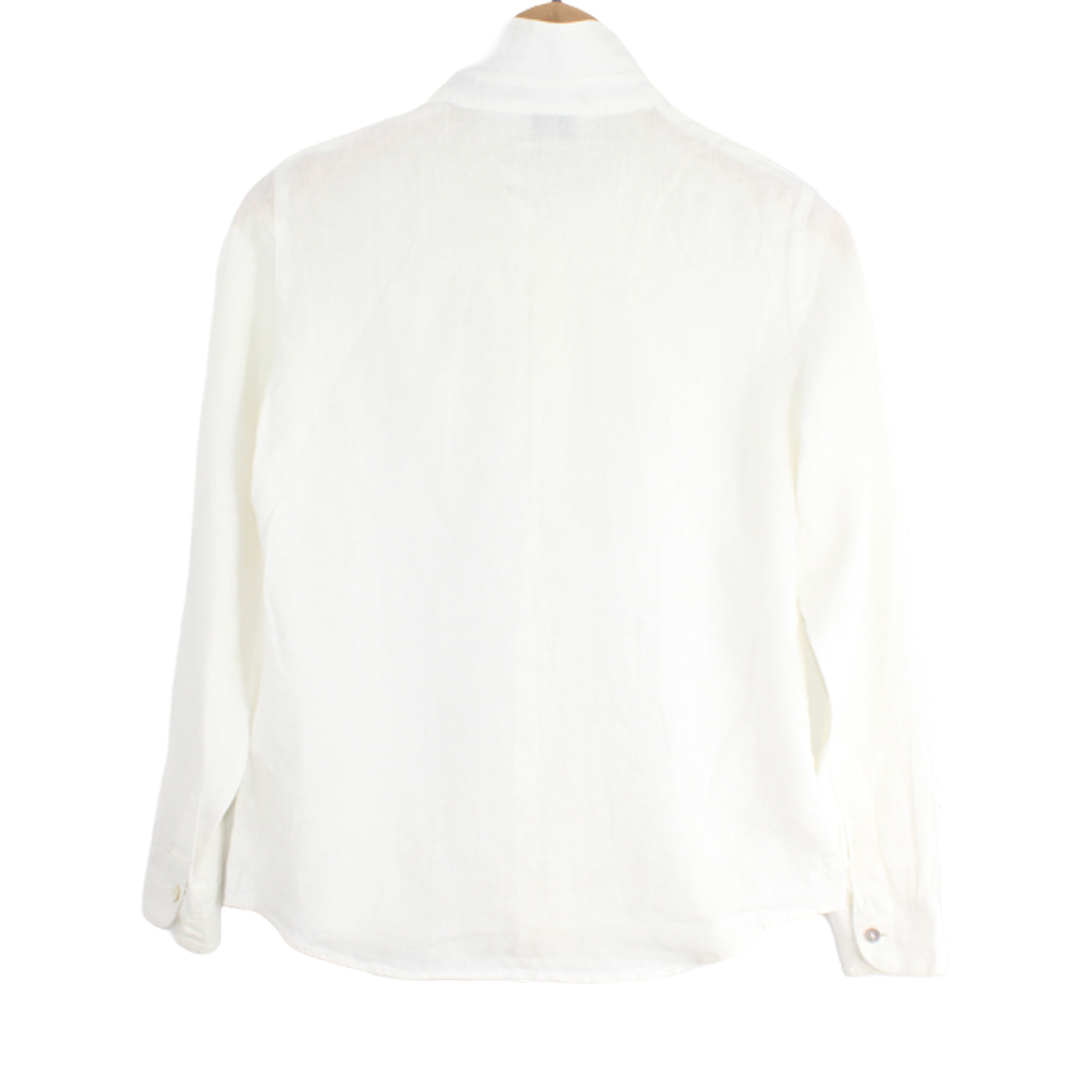 NEXT Linen Long Sleeve Button Front White Shirt - Size 6 NEXT Linen Long Sleeve Button Front White Shirt - Size 6