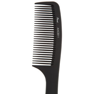 PINCCAT Professional Firm Large Handle Carbon Black Hair Comb - AHCB11 - 8.5"