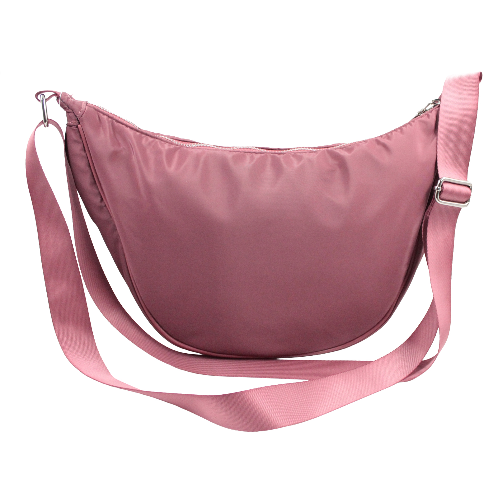 Pink Rose Crossbody Shoulder Crescent Adjustable Fanny Pack Belt Bag