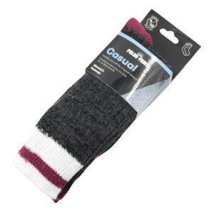 POLAR PAWS Cotton Blend Soft Cushioned Socks - 2 Pairs - Size 6-10
