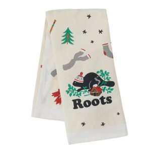 ROOTS Cotton Graphic Lightweight Kitchen Tea Towel
